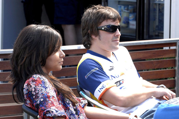 Fernando Alonso y Raquel del Rosario