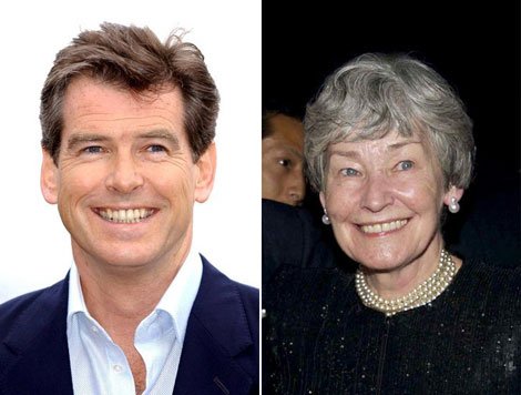 Pierce Brosnan y mamá