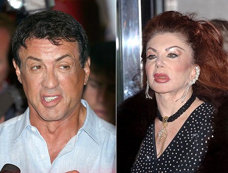 sylvester stallone y mamá