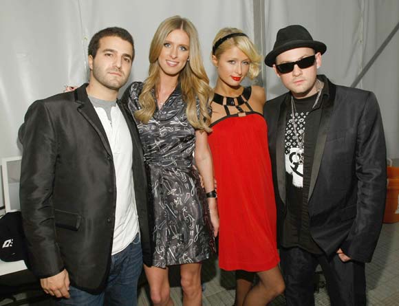 Paris Hilton, Benji Madden, Nicky Hilton, David Katzenberg
