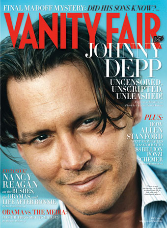 Johnny Depp: Vanity Fair - Julio 2009 - Portada Johnny Depp: Vanity Fair - Julio 2009 - Portada
